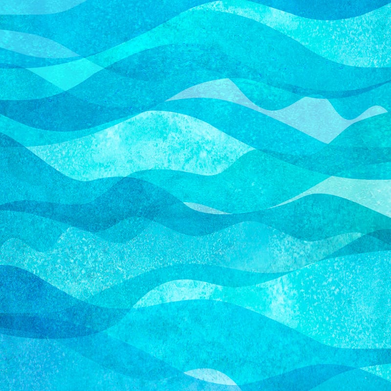 Abstract Wavy Watercolor Pattern